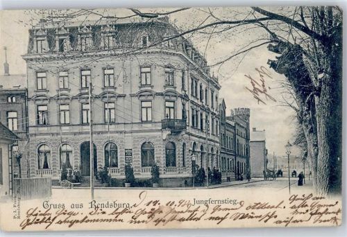 24768 W2370 Rendsburg 1899 - Jungfernstieg