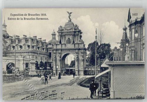 Brüssel 1910 Entree de la Bruxelles Kermesse
