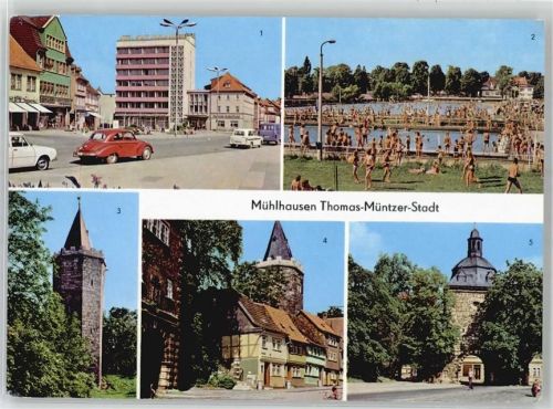 Mühlhausen Schwimmbad Wilhelm-Pieck-Platz Rabenturm