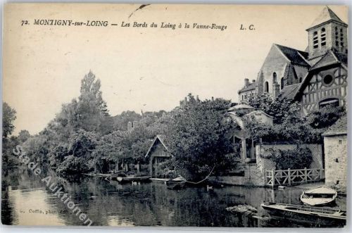 Montigny-sur-Loing Les Bords du Loing a la Vanne Rouge