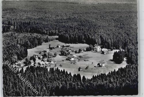 Zwieselberg Fliegeraufnahme Gasthaus Auerhahn mit Nebenvilla