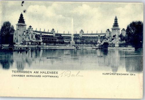 Halensee 1906 Gasthaus Luna-Park Terrassen am Halensee