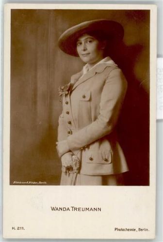 Treumann, Wanda Filmschauspieler Foto AK