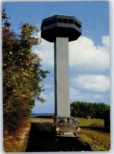Zimmerau Aussichtsturm am Büchelberg Auto Bayernturm