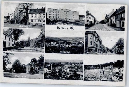58675 W5870 Hemer - Hindenburgstrasse Schule Schwimmbad