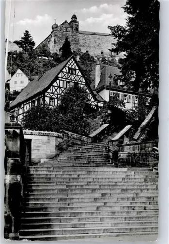 95326 W8650 Kulmbach - Blick zur Plassenburg