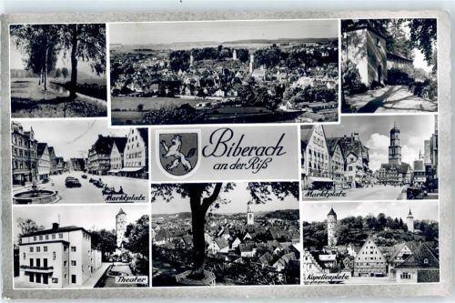 Biberach Marktplatz Theater Kapellenplatz Wappen