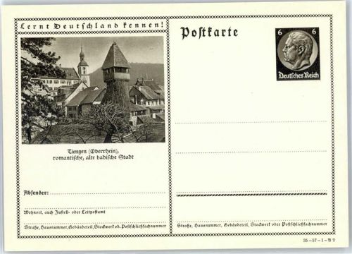 Tiengen Ganzsache
