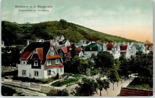 Bensheim 1911 Villenviertel am Kirchberg