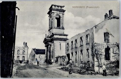 54450 Nonhigny 1915 - Feldpost WK I XIX. Ersatz-Divison Kirche