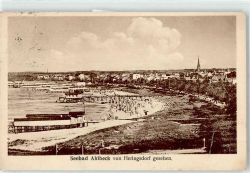 Ahlbeck Seebad von Heringsdorf gesehen
