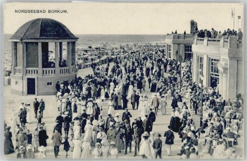 Borkum 1912 Promenade Pavillon