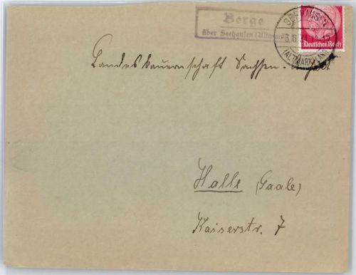 Berge Landpoststempel