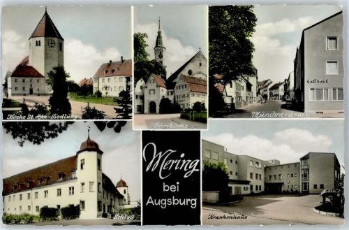 Mering Kirche St. Afra Schloss Pfarrkirche Krankenhaus
