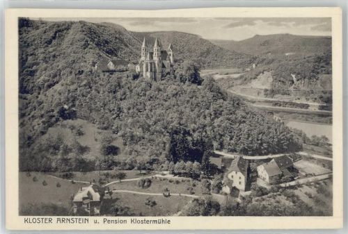 56379 W5409 Obernhof , Lahn - Kloster Arnstein und Pension Klostermühle