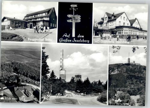 98599 O6083 Brotterode - Berg Gasthaus Stöhr Grosser Inselsberg Gasthaus Inselsberg
