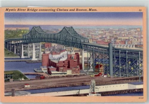 Boston 1955 Mystic River Brigde