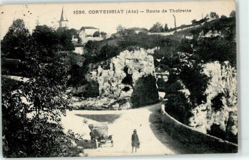 Corveissiat 1924 Route de Thoirette Straße