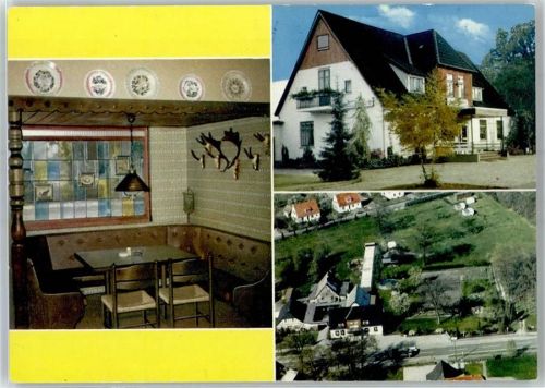 27386 W2725 Brockel , Kr Rotenburg, Wümme - Gasthaus Waidmanns Ruh Alwin Lüdemann Fliegeraufnahme