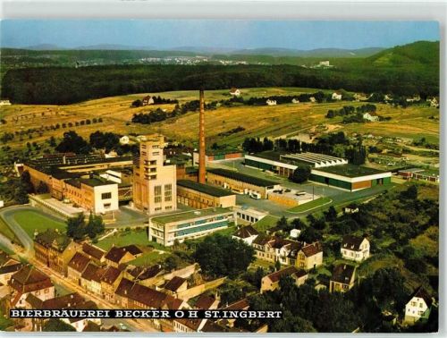 St. Ingbert Brauerei Becker Fliegeraufnahme