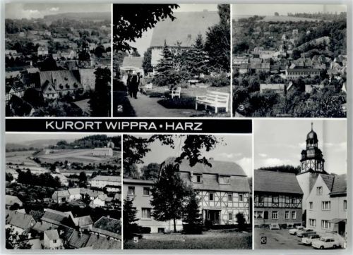 06543 O4721 Wippra - Kurort Kuranlage am Anger Gasthaus Mansfeld