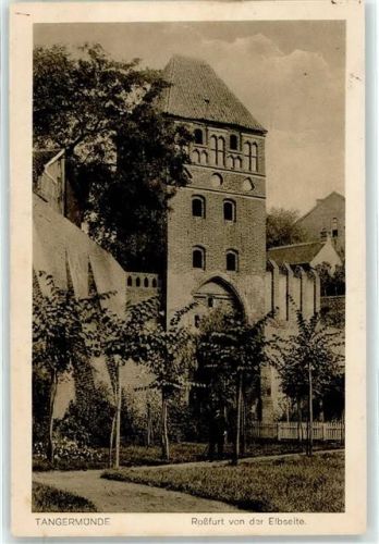 Tangermünde Roßfurt von der Elbseite