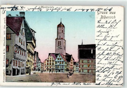 88400 W7950 Biberach an der Riß 1906 - Marktplatz