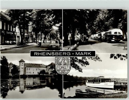 Rheinsberg Gasthaus Omnibus Straße der Jugend Markt Schloss Sanatorium Helmut Lehmann Dampferanlegestelle