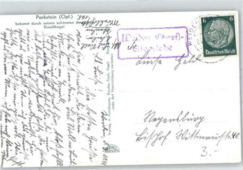 92637 W8480 Weiden , Oberpf - Landpoststempel Parkstein