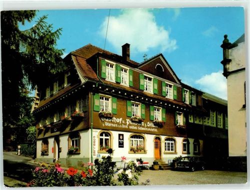 Oberharmersbach Gasthaus Pension z. Stube z. Sternen u.d. drei wilden Schweinsköpfen