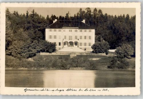 83410 W8229 Laufen , Salzach Foto AK Beamtenschulungslager Abtsee