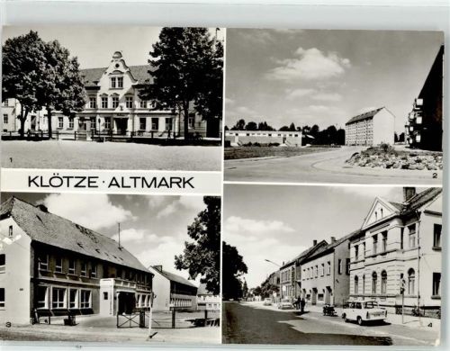Klötze Rathaus AWG Kaufhalle Polytechnische Oberschule Bahnhofstraße