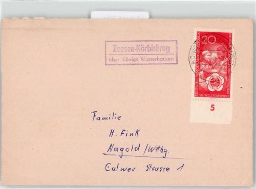15711 O1600 Zeesen KEINE AK Landpoststempel