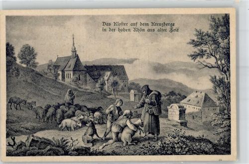 Bischofsheim Kloster Kreuzberg Schafe Hirte