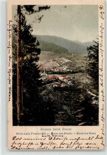 Raon-les-Leau 1902 Grenze Vogesen