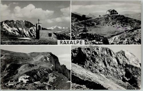 Raxalpe Predigtstuhl Schneeberg Habsburghaus Kirche Hüttenstempel Roseggerhütte Ludwighaus