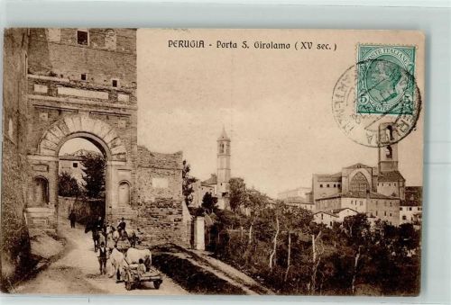 Perugia 1914 Porta S. Girolamo XV sec.