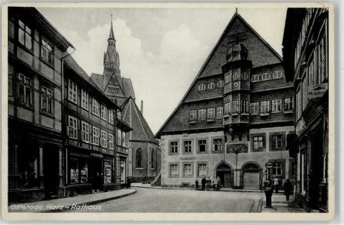 Osterode Rathaus Geschäft Kirche
