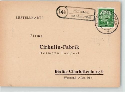 72361 W7461 Hausen am Tann - Landpoststempel