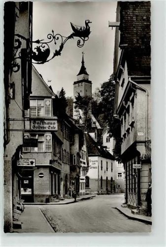 Biberach Gasthaus Goldene Ente Friseur Brauerei zum Strauss