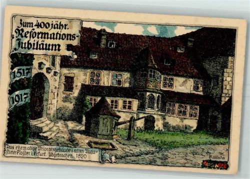 Erfurt 400 jähr. Reformations Jubiläum Religion AK