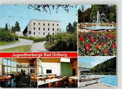 Bad Driburg Jugendherberge Schwimmbad Springbrunnen