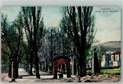 Madrid - Bahnpost Höchst Main Zug 1933 Paseo de la Alameda Sigüenza