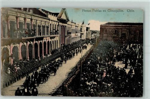 Santiago Fiestas Patrias en Conception Soldaten Uniform Ort lt. Verlag