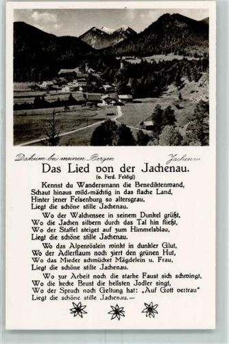 83676 W8171 Jachenau - Das Lied v. Fred. Feldigl Daheim bei meinen Bergen