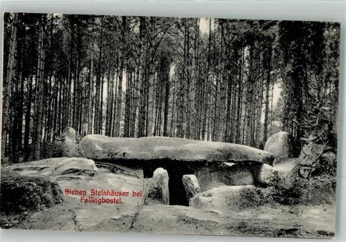 Fallingbostel 1907 Hünengrab Sieben Steinhäuser Fotograf Lenthe