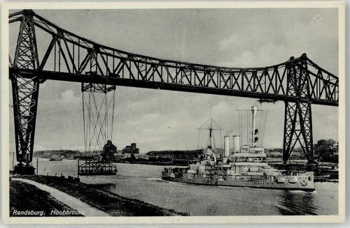 Rendsburg Hochbrücke Schiff