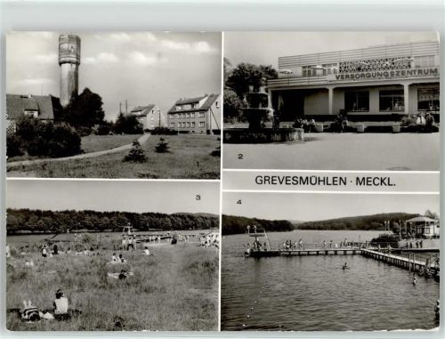 Grevesmühlen Versorgungszentrum Ploggensee Badestelle Wasserturm