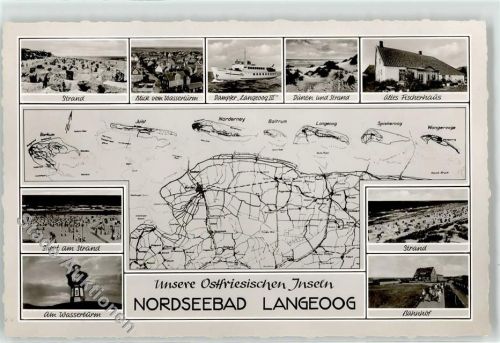 Langeoog Bahnhof Wasserturm Inselbahn Altes Fischerhaus Dampfer
