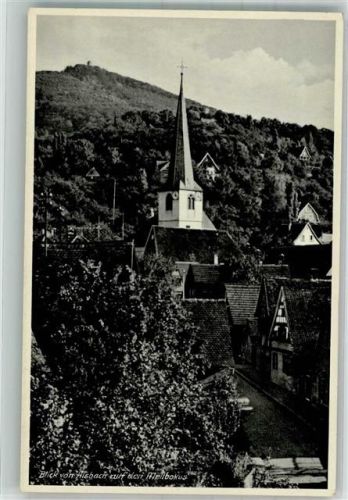 Alsbach mit Ev. Kirche und dem Melibokus Verlag Wilhelm Gerling Nr. 4947